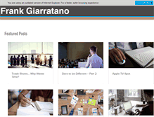 Tablet Screenshot of frankgiarratano.com